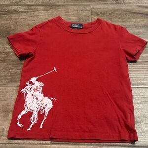 Polo by Ralph Lauren Kids Red Polo Graphic Tee